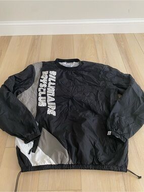 Billionaire Boys Club Jacket Windbreaker Size XL Black White Pockets